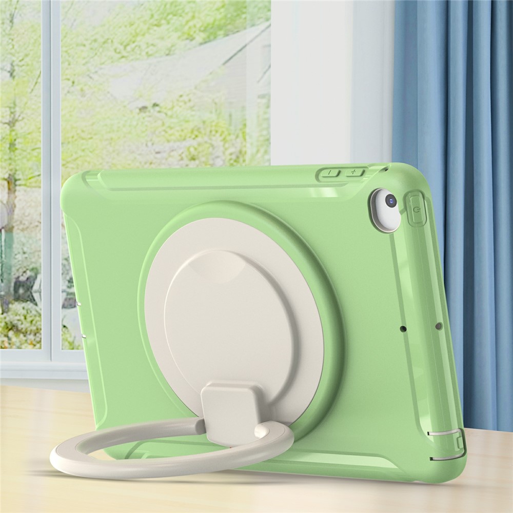 360° Rotary Kickstand Drop-Proof Tablet Protective Cover for iPad mini 4/(2019) 7.9 inch - Matcha Green-9