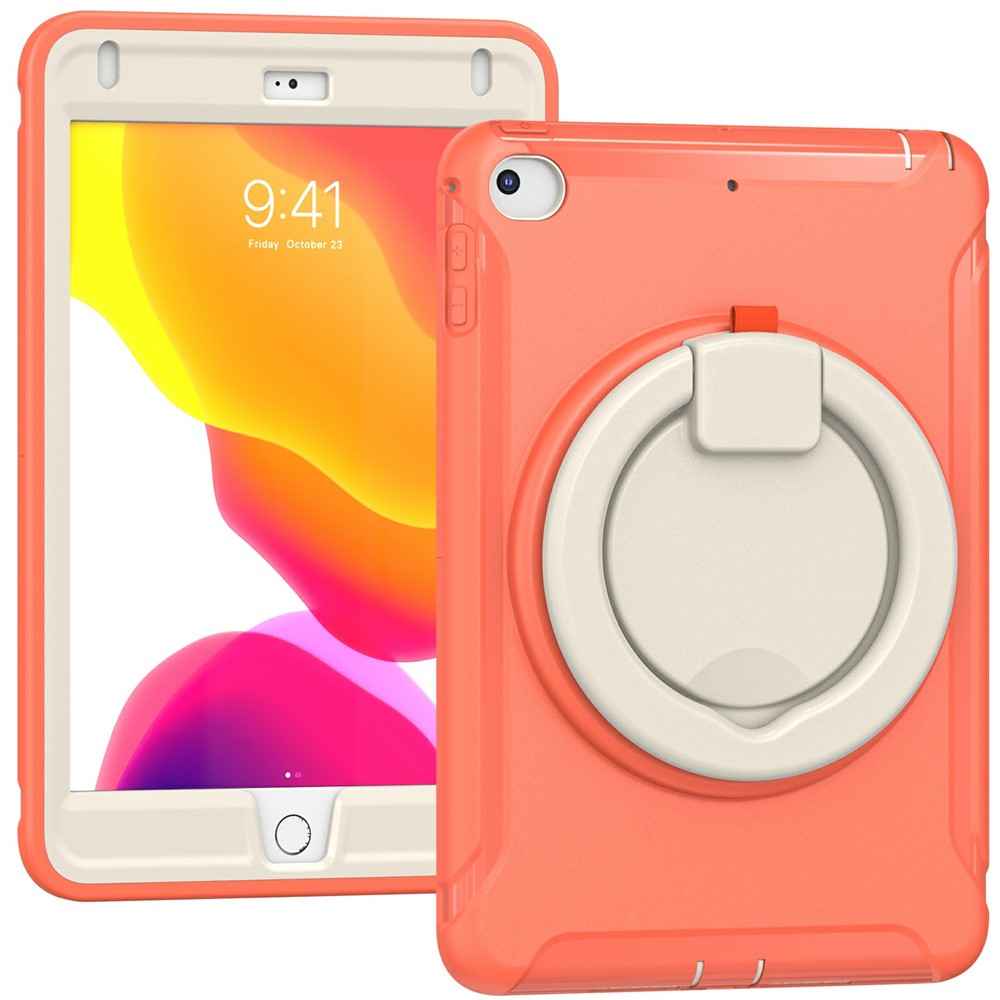 360° Rotary Kickstand Drop-Proof Tablet Protective Cover for iPad mini 4/(2019) 7.9 inch - Living Coral-10