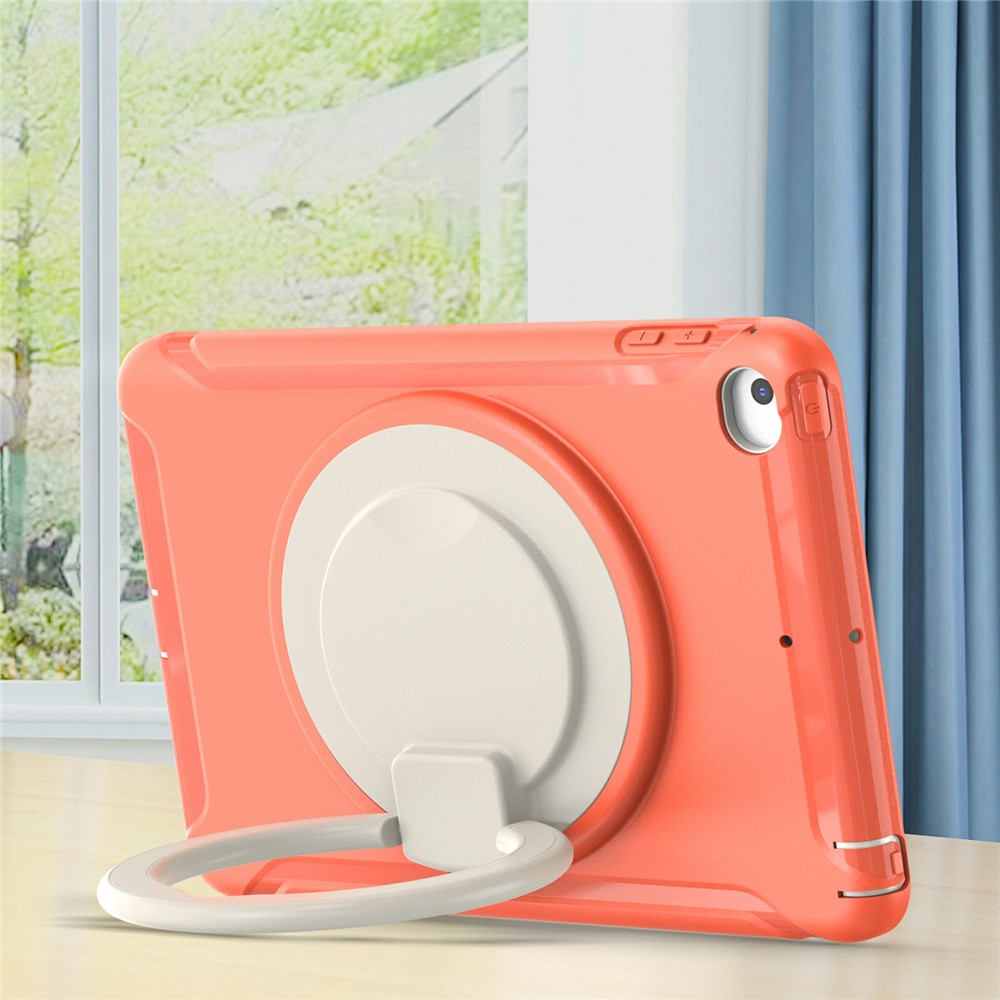 360° Rotary Kickstand Drop-Proof Tablet Protective Cover for iPad mini 4/(2019) 7.9 inch - Living Coral-9