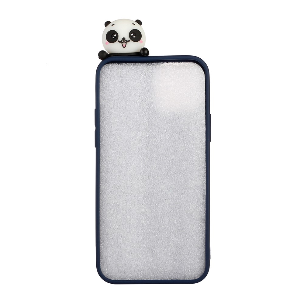 Cute 3D Doll Decor Pattern Printing Silicone Mobile Phone Case for iPhone 13 6.1 inch - Cheering Up Panda-2