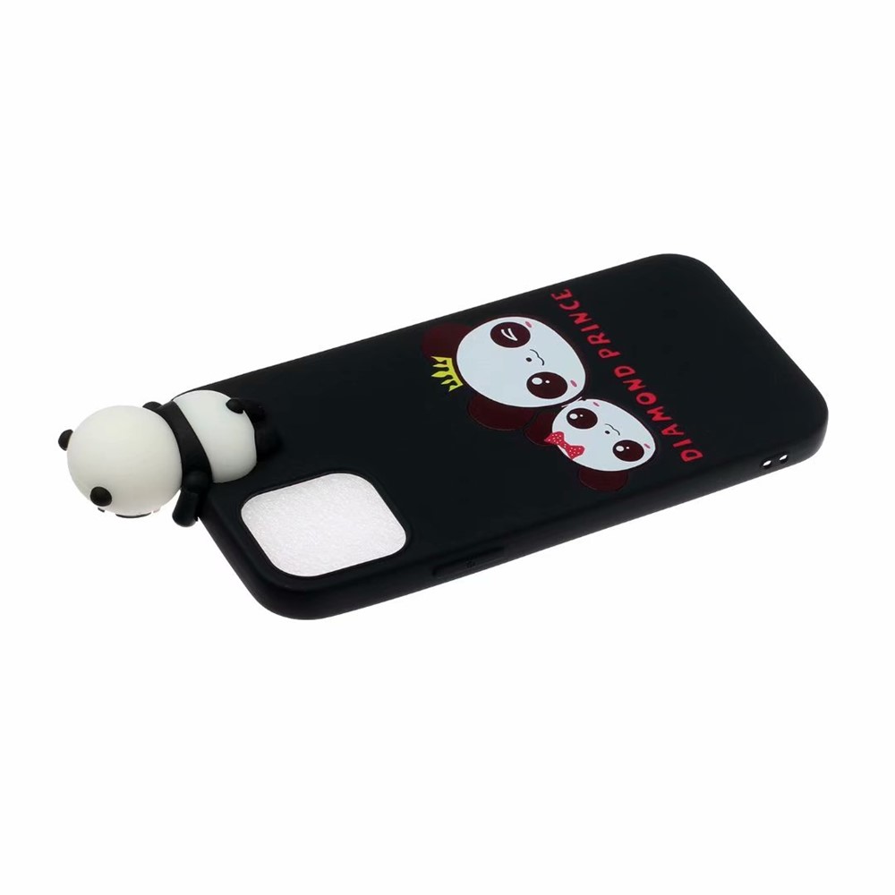 Cute 3D Doll Pattern Printing TPU Back Case for iPhone 13 Pro 6.1 inch Mobile Phone Casing - Diamond Prince-4