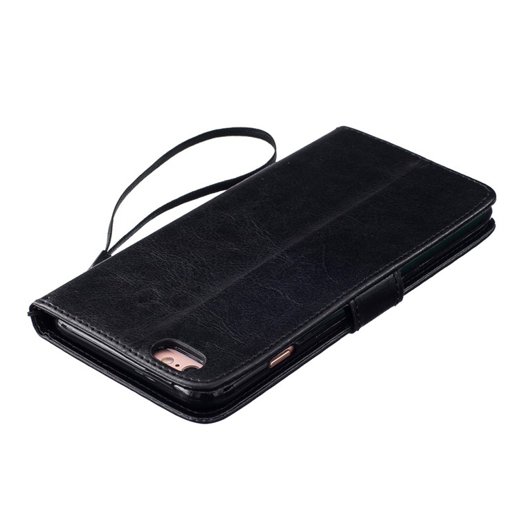 Dandelion and Lovers Leather Wallet Case for iPhone 6s 6 - Black-4
