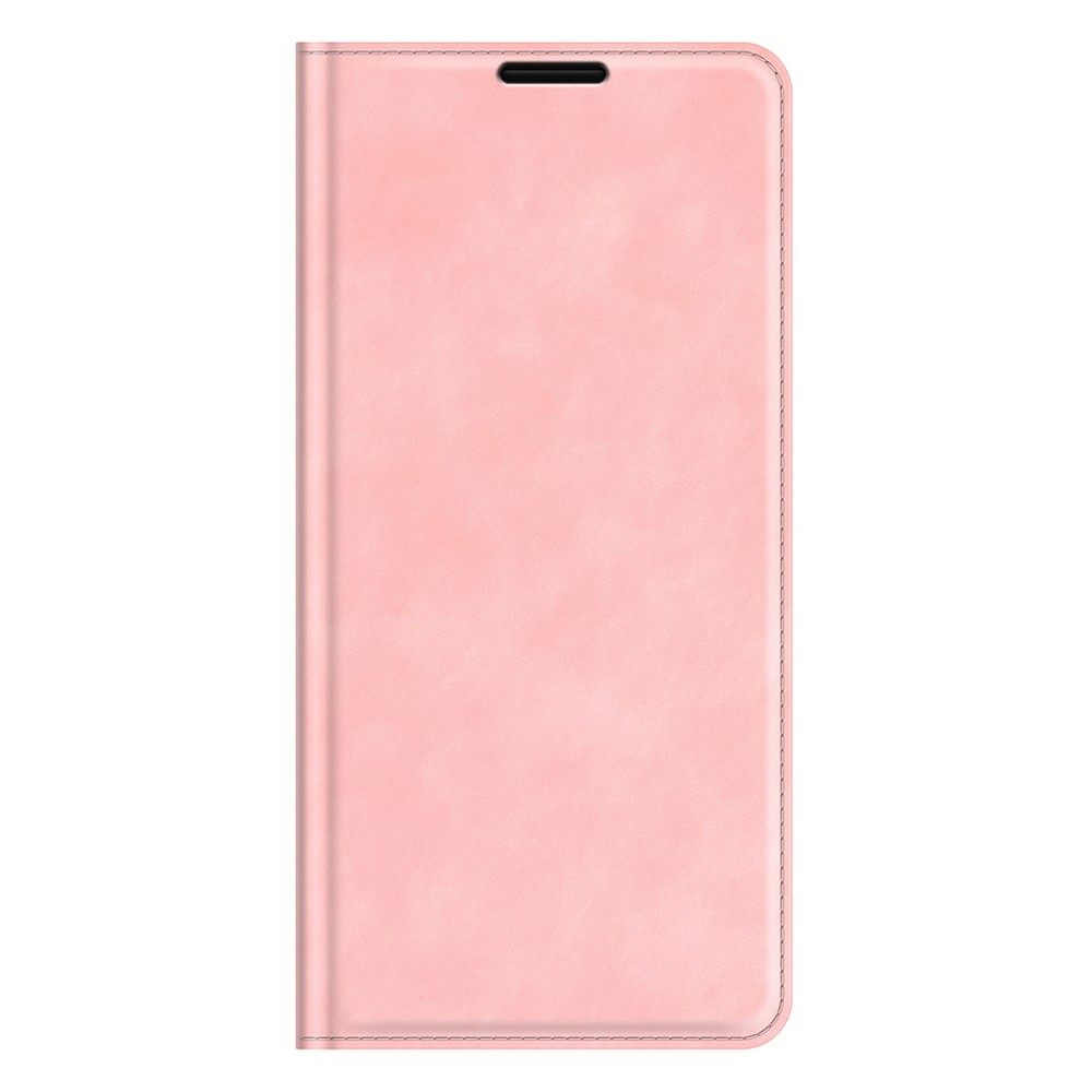 PU Leather Magnetic Auto-absorbed Wallet Stand Phone Shell Case for iPhone 13 Pro Max 6.7 inch - Pink-6