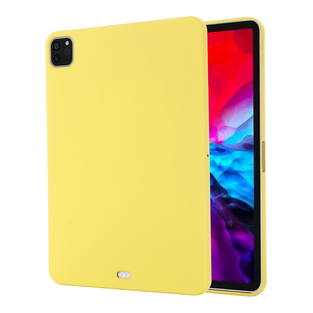 Soft Liquid Silicone Tablet Cover Protective Case for iPad Pro 11-inch (2021) - Yellow