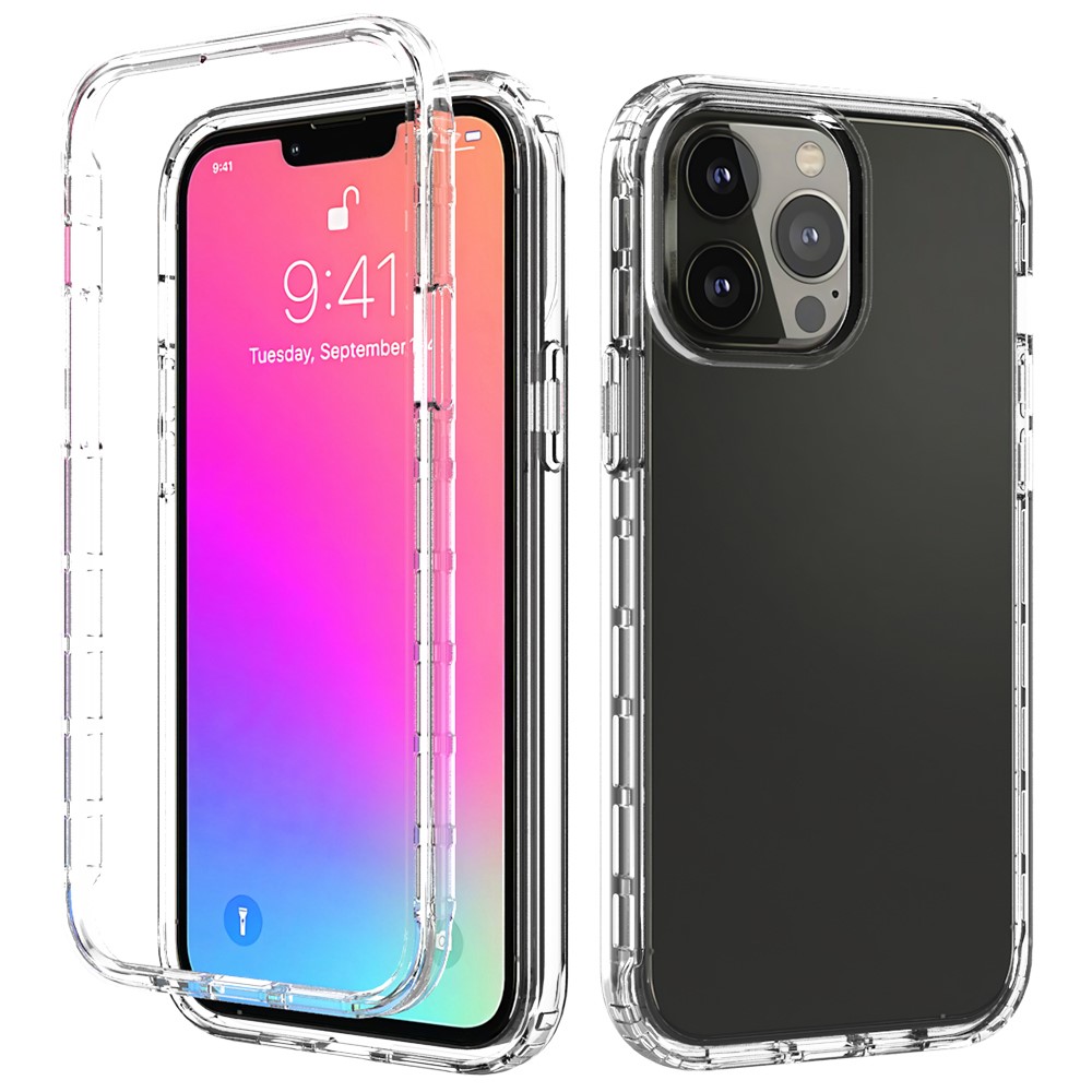 Compre Color Transparente De Gradiente Clear Tpu Pc Funda Para Iphone 13 Pro Max 6 7 Pulgadas Transparente En China Tvc Mall Com