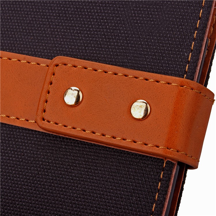 Jeans Cloth Wallet Leather Stand Case for iPhone 6s/6 - Black-12
