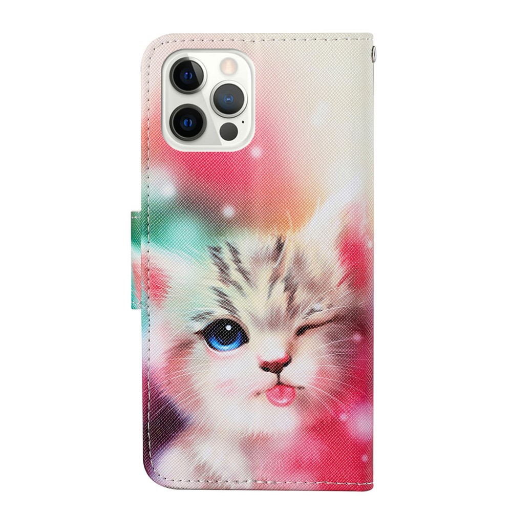 Wholesale Cross Texture Pattern Printing Pu Leather Wallet Stand Phone Case For Iphone 13 Pro 6 1 Inch Cute Cat From China Tvc Mall Com
