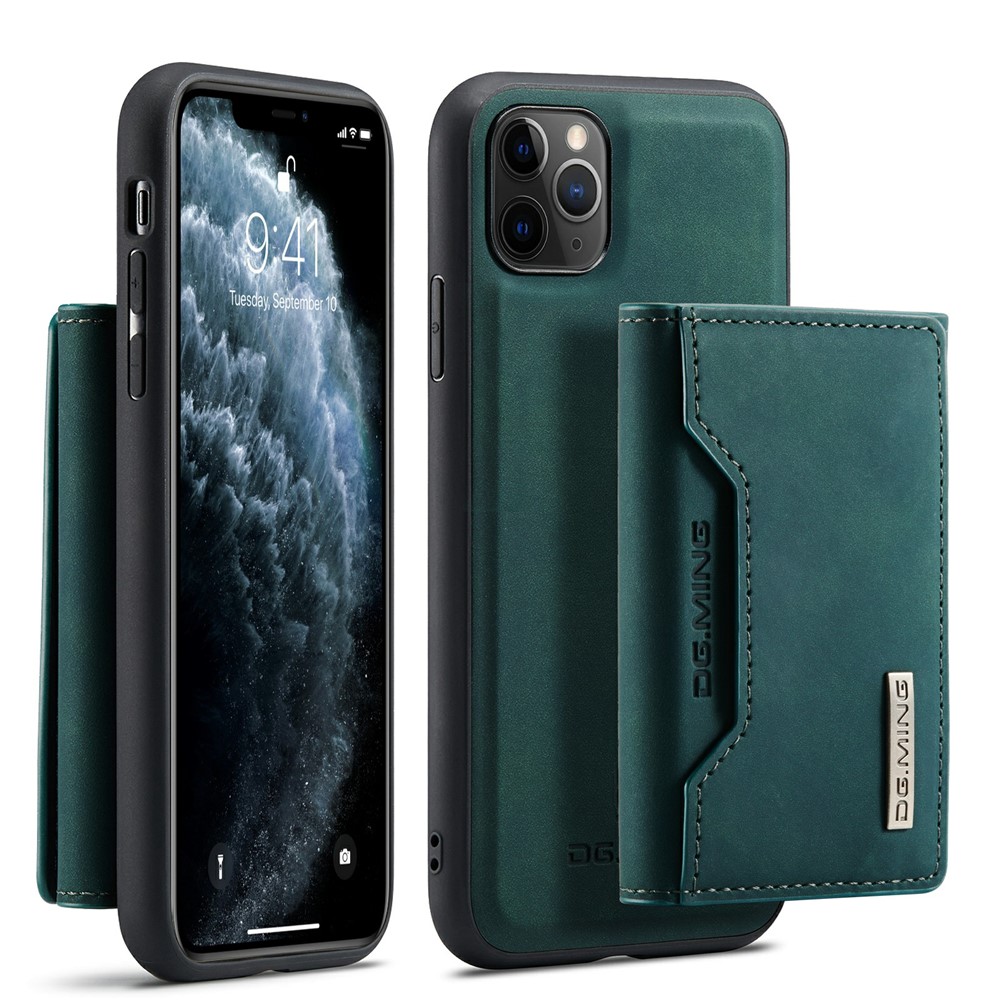DG.MING M2 Series Detachable Wallet 2-in-1 Wireless Charging All-Inclusive Hybrid Case for iPhone 11 Pro Max 6.5 inch - Green