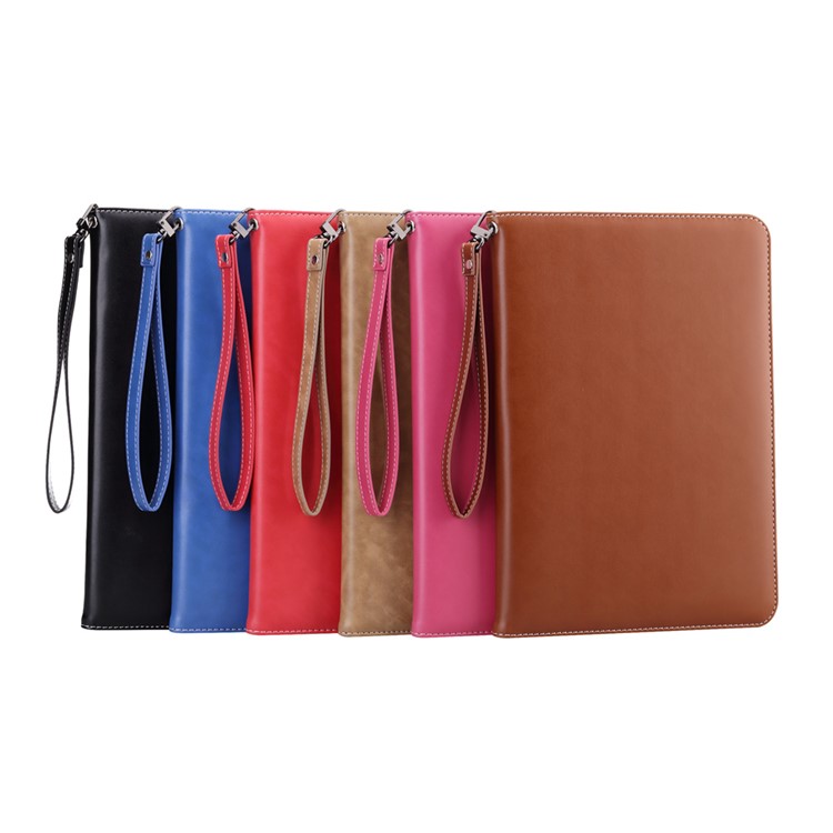 For iPad Pro 9.7 Smart Leather Flip Case Cover with Lanyard - Black-6