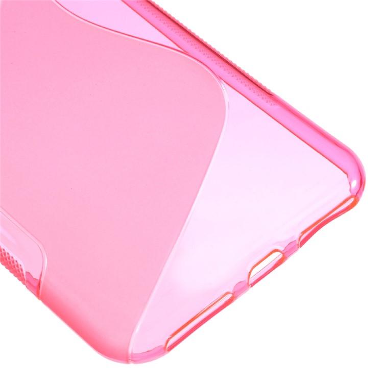 Classic S Shape TPU Mobile Phone Cover for iPhone 7 Plus - Rose-4