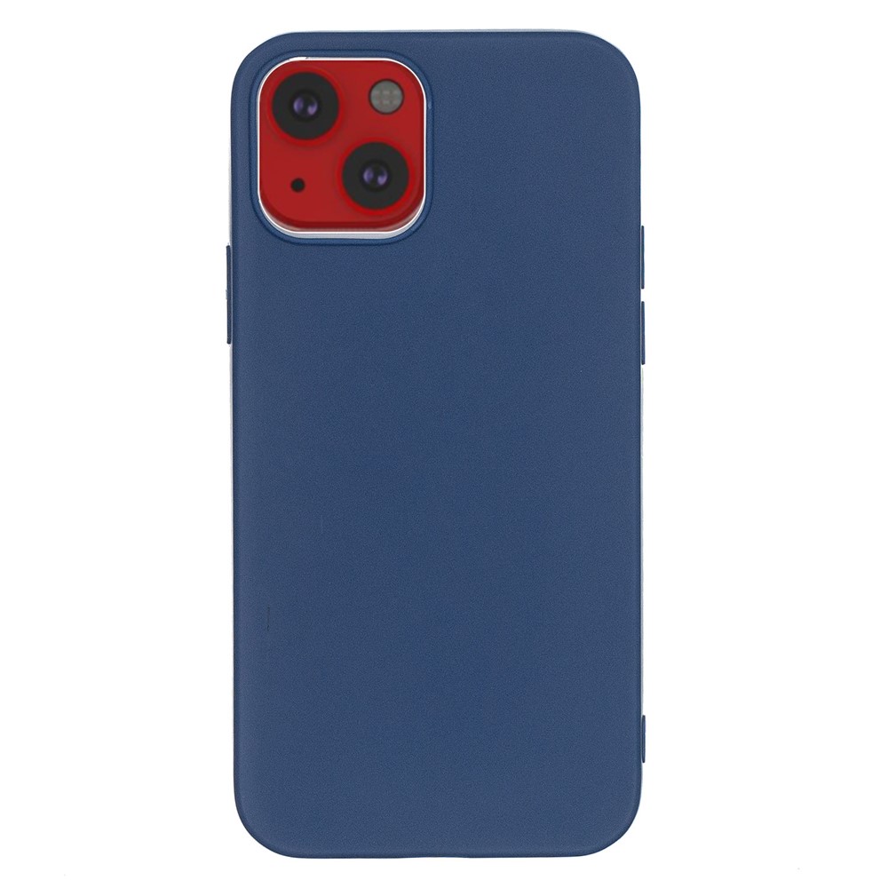 Thin Double-Sided Matte TPU Soft Back Protective Cover for iPhone 13 mini 5.4 inch - Dark Blue