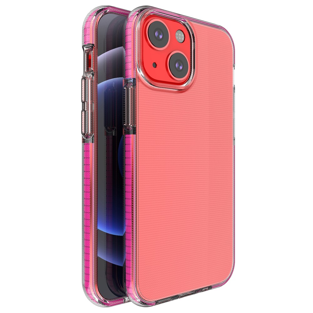Wholesale Stripes Bumper Frame + Clear Back Panel Dual Color TPU Phone