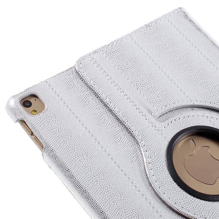Snake Grain Rotating Smart Leather Stand Case for iPad Pro 9.7-inch - Silver-10