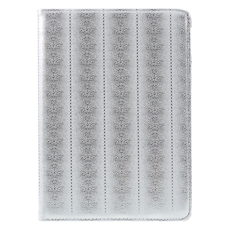 Snake Grain Rotating Smart Leather Stand Case for iPad Pro 9.7-inch - Silver-2