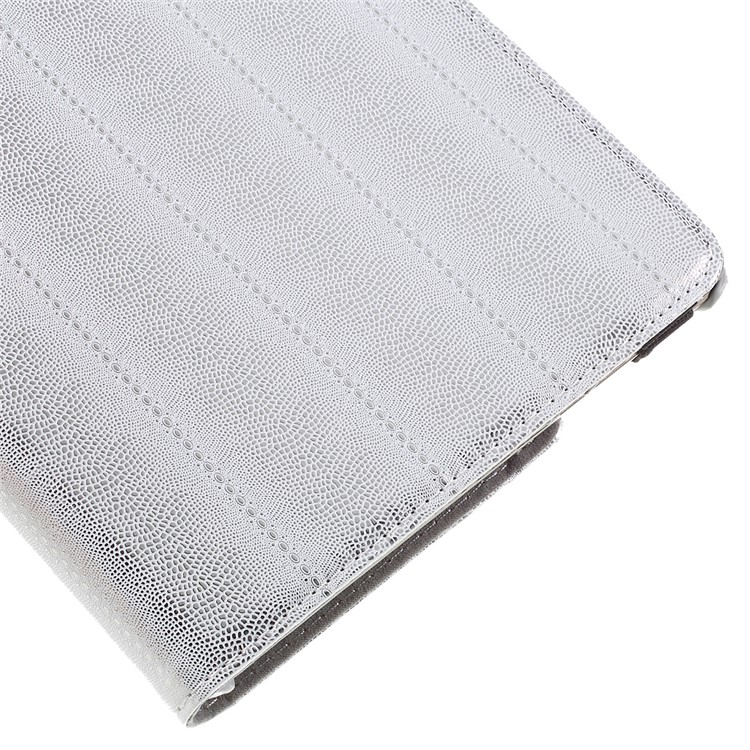 Snake Grain Rotating Smart Leather Stand Case for iPad Pro 9.7-inch - Silver-9