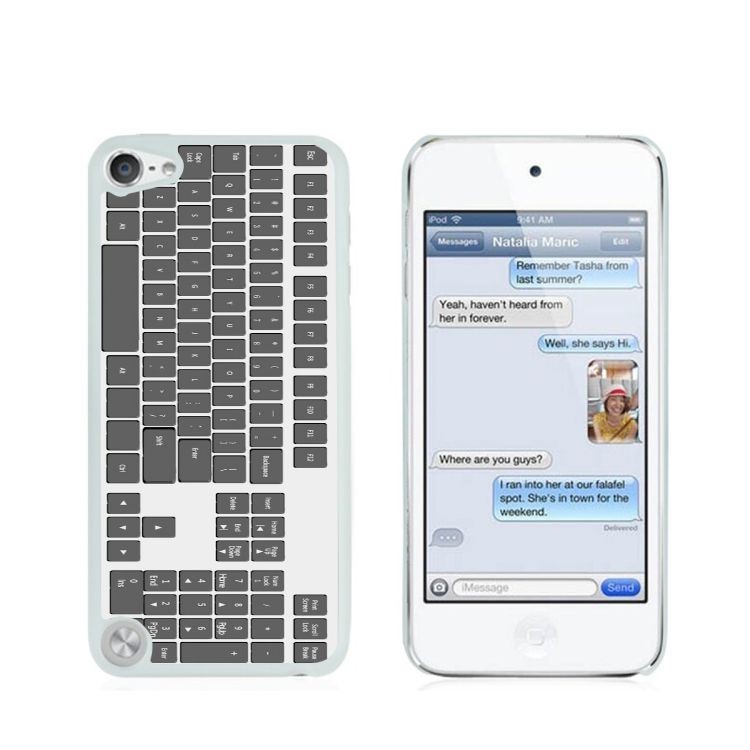 Creative Glossy Hard Shell for iPod Touch 5/6 - Grey Computer Keyboard-1