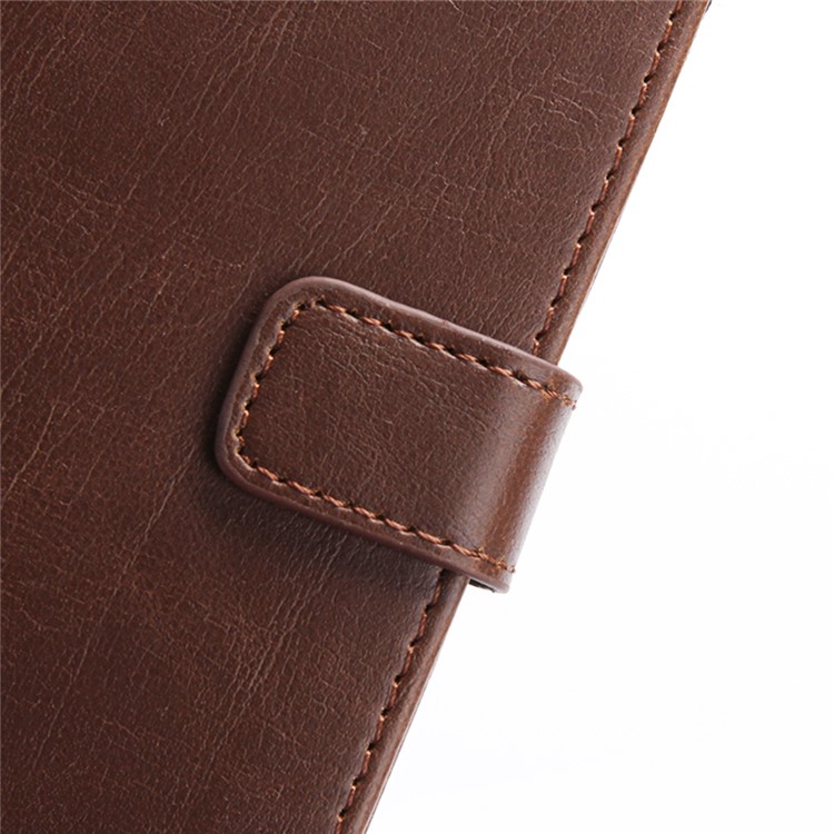 Retro Crazy Horse Wallet Leather Phone Case para iPhone 7 4.7 inch - café-7