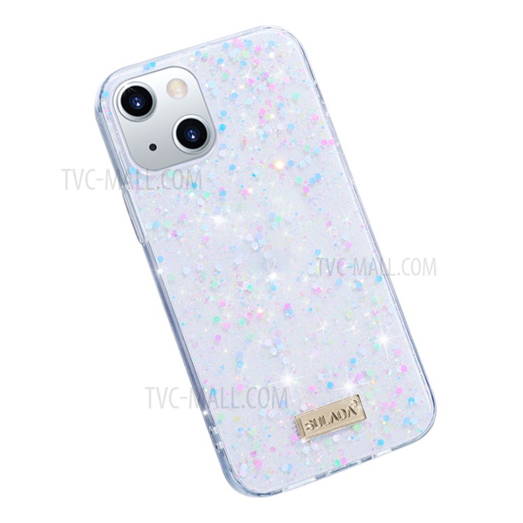 SULADA Colorful Series Epoxy Glittering Decoration Phone Cover Case for iPhone 13 mini 5.4 inch - Multi-color-1
