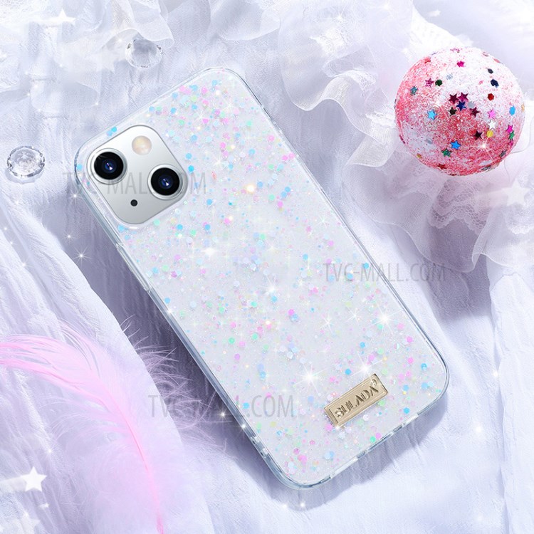 SULADA Colorful Series Epoxy Glittering Decoration Phone Cover Case for iPhone 13 mini 5.4 inch - Multi-color-2