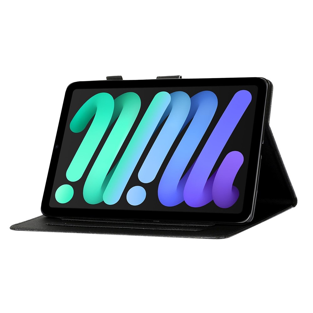 Glittery Powder Card Slots Stand PU Leather + TPU Shell for iPad mini (2021) / iPad mini 6 - Purple-4