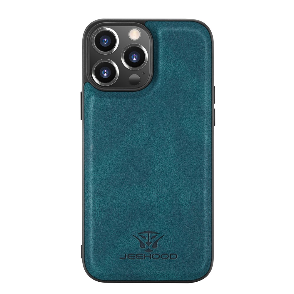 JEEHOOD Anti-drop Magnetic Clasp Kickstand Wallet Design Detachable 2-in-1 Leather Coated TPU Phone Case for iPhone 13 Pro Max 6.7 inch - Green-2