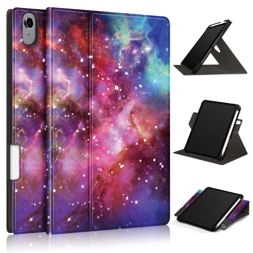 Pattern Printing Rotary Adjustable Stand Leather Tablet Case Shell for iPad mini (2021)-9