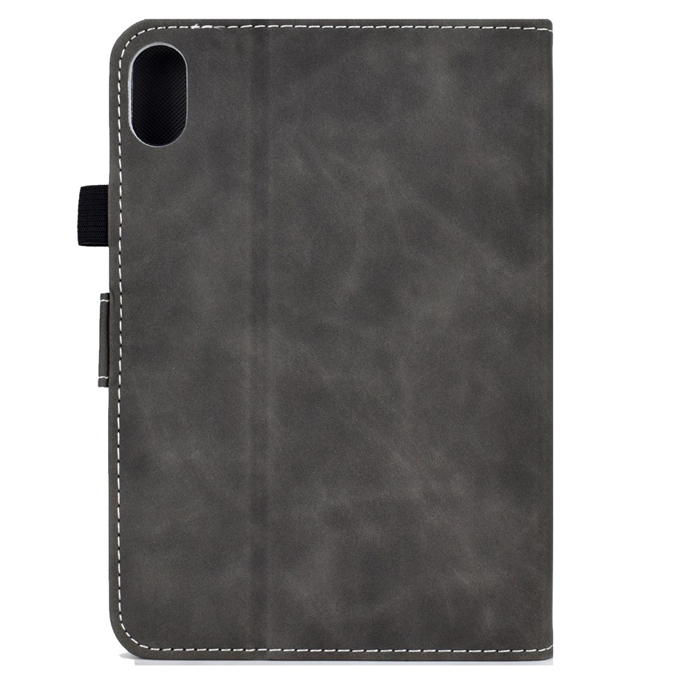 Built-in Card Slots Supporting Stand Quality Leather + TPU Tablet Case Protective Tablet PC Shell for iPad mini (2021) - Black-3