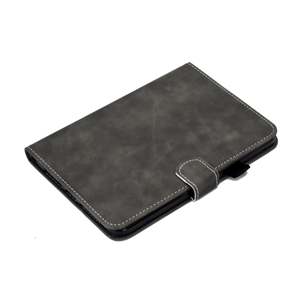 Built-in Card Slots Supporting Stand Quality Leather + TPU Tablet Case Protective Tablet PC Shell for iPad mini (2021) - Black-7