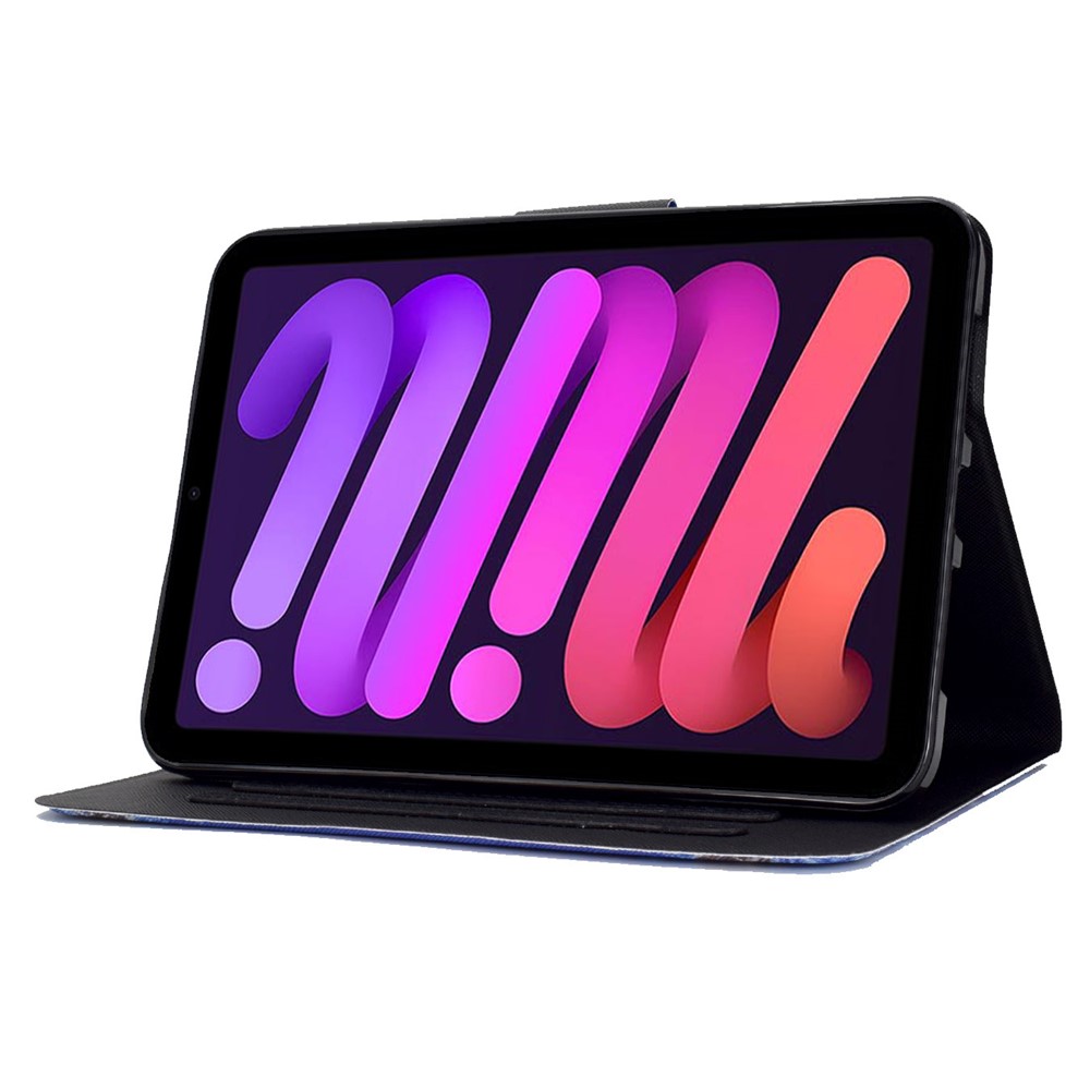 Pattern Printing Stand Card Slots Design Tablet Leather Case Cover for iPad mini (2021) - Dog-4