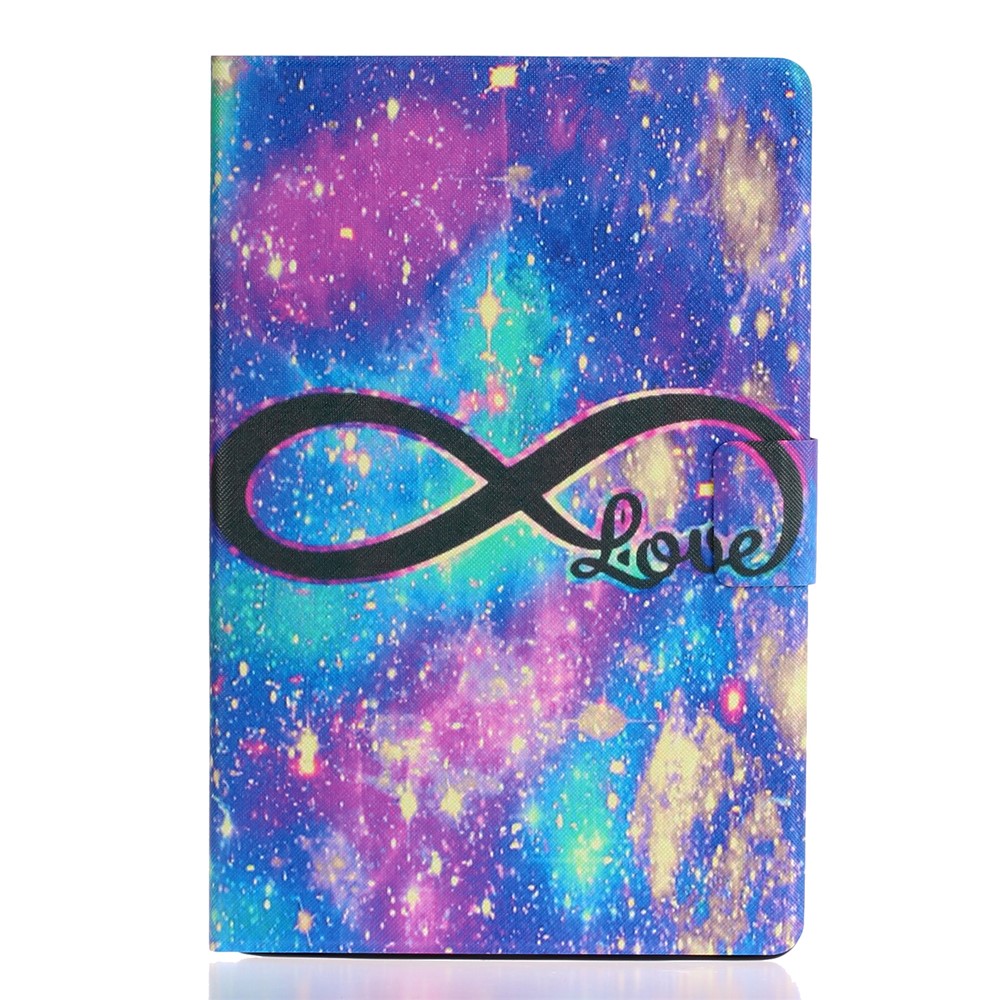 Stylish Pattern Printing Anti-Fall Card Slot Stand Design PU Leather Cover with Smart Auto Wake Sleep for iPad mini (2021) - Love-2