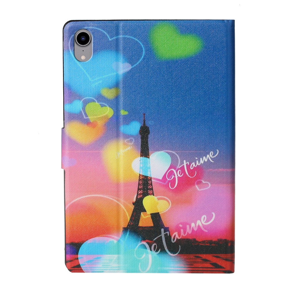 Pattern Printing PU Leather Stylish Anti-Drop Card Slot Stand Cover with Smart Auto Wake Sleep for iPad mini (2021) - Iron Tower-3