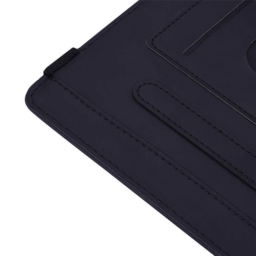 Flower Pattern Imprinting Leather Tablet Stand Cover with Card Slots for iPad mini (2021)/mini 6 - Black-8