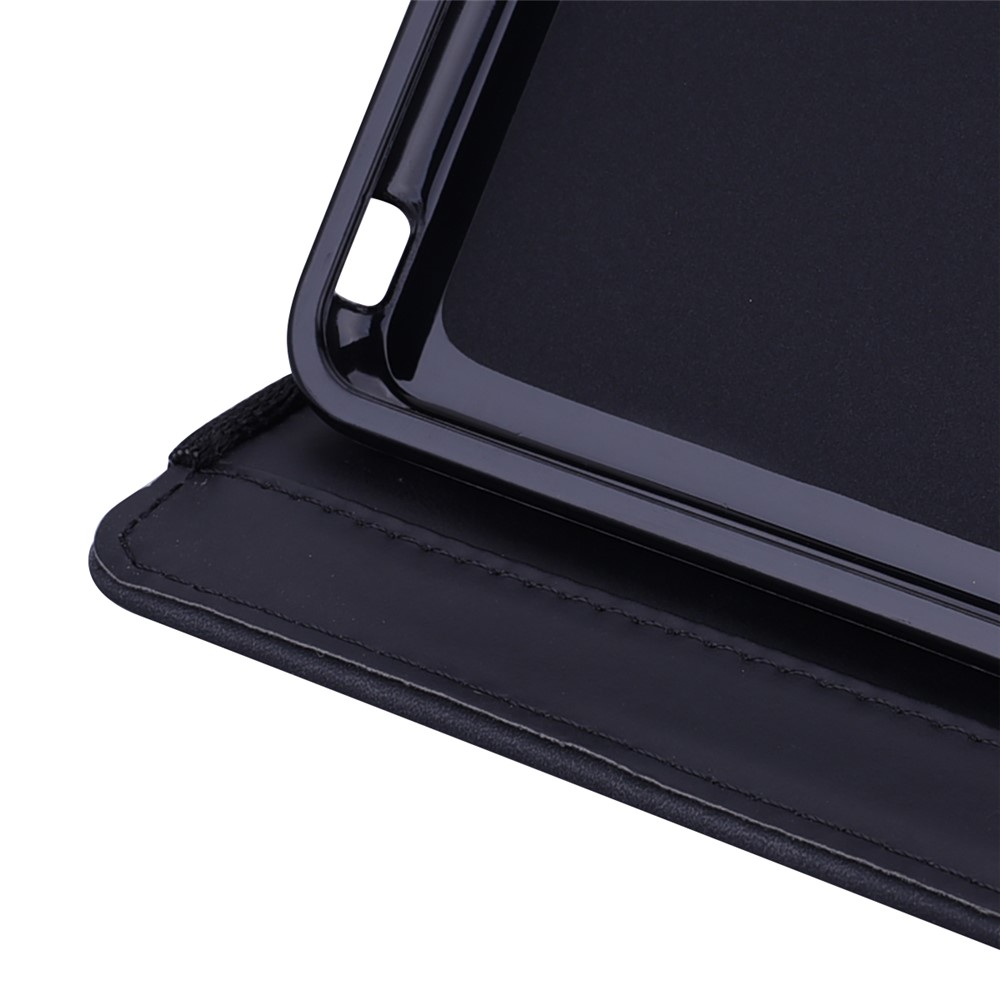 Flower Pattern Imprinting Leather Tablet Stand Cover with Card Slots for iPad mini (2021)/mini 6 - Black-9
