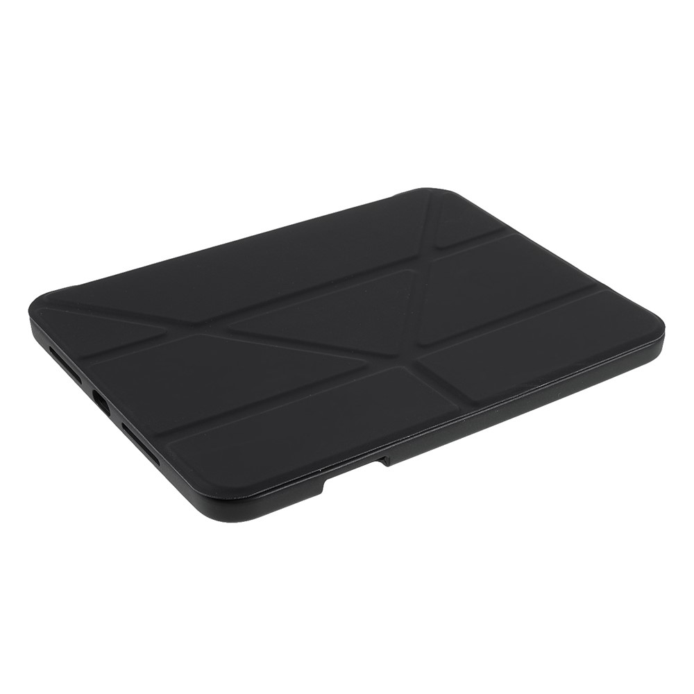 Quality Tablet Case Auto Wake/Sleep Origami Stand Acrylic + PU Leather Tablet Cover Shell for iPad mini (2021) - Black-4