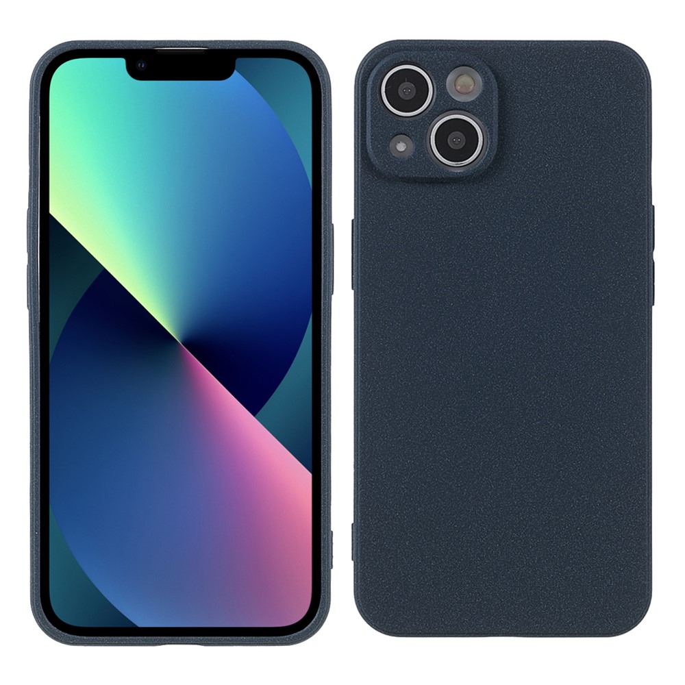 Anti-Scratch Anti-Drop Lightweight Double-Sided Frosted TPU Phone Shell for iPhone 13 mini 5.4 inch - Dark Blue