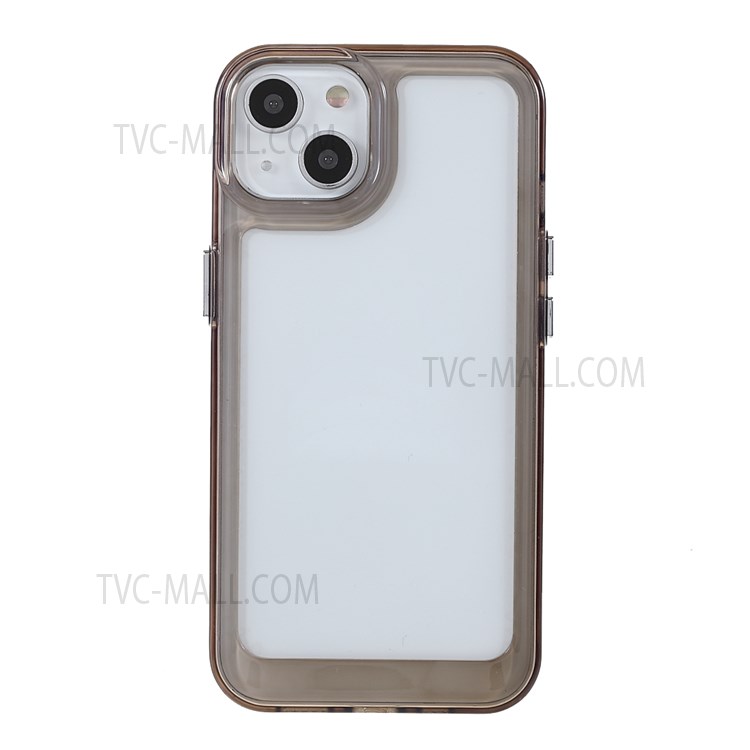 High Transparency TPU + Acrylic Anti-Drop Light Slim Protective Phone Case Cover for iPhone 13 6.1 inch - Grey-2