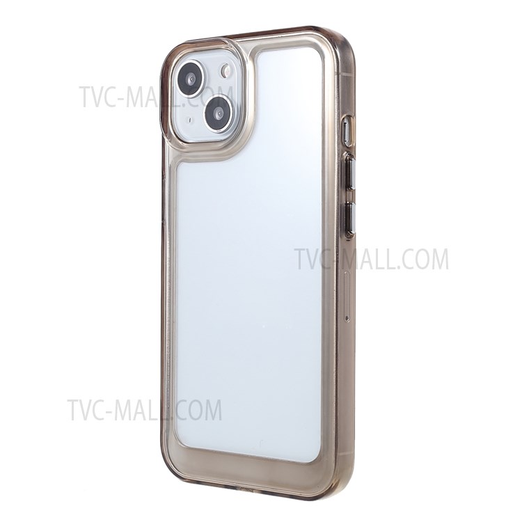 High Transparency TPU + Acrylic Anti-Drop Light Slim Protective Phone Case Cover for iPhone 13 6.1 inch - Grey-3