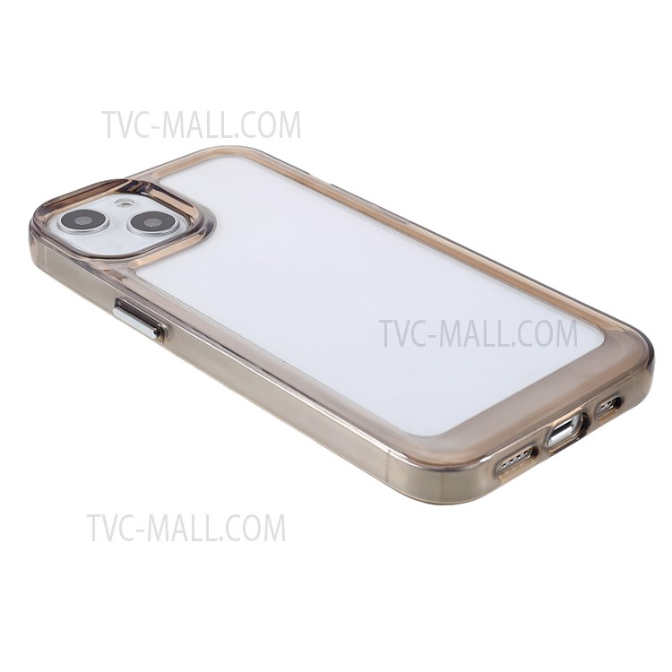 High Transparency TPU + Acrylic Anti-Drop Light Slim Protective Phone Case Cover for iPhone 13 6.1 inch - Grey-4