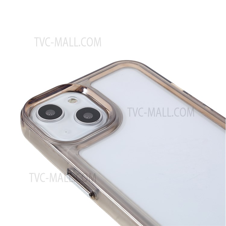 High Transparency TPU + Acrylic Anti-Drop Light Slim Protective Phone Case Cover for iPhone 13 6.1 inch - Grey-6