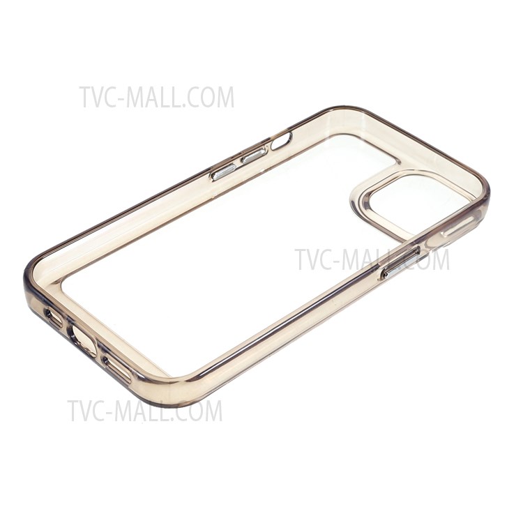 High Transparency TPU + Acrylic Anti-Drop Light Slim Protective Phone Case Cover for iPhone 13 6.1 inch - Grey-7