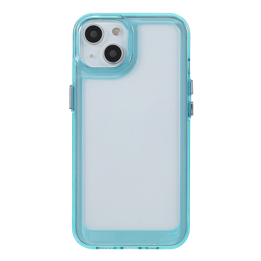High Transparency TPU + Acrylic Anti-Drop Light Slim Protective Phone Case Cover for iPhone 13 6.1 inch - Blue-2