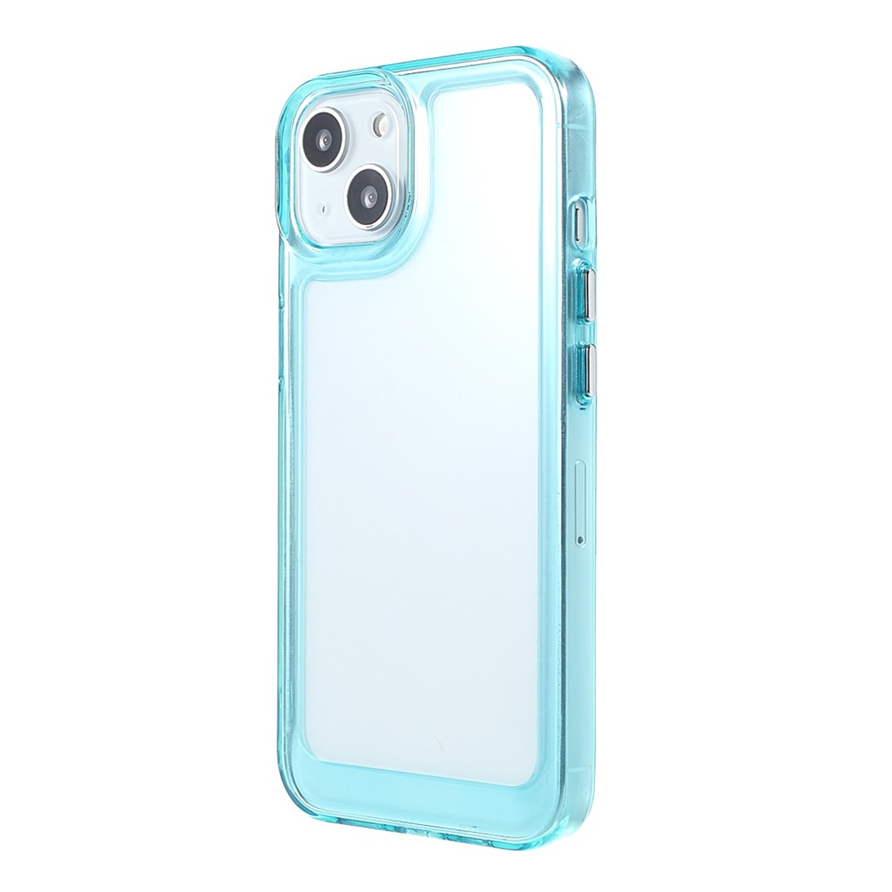 High Transparency TPU + Acrylic Anti-Drop Light Slim Protective Phone Case Cover for iPhone 13 6.1 inch - Blue-3