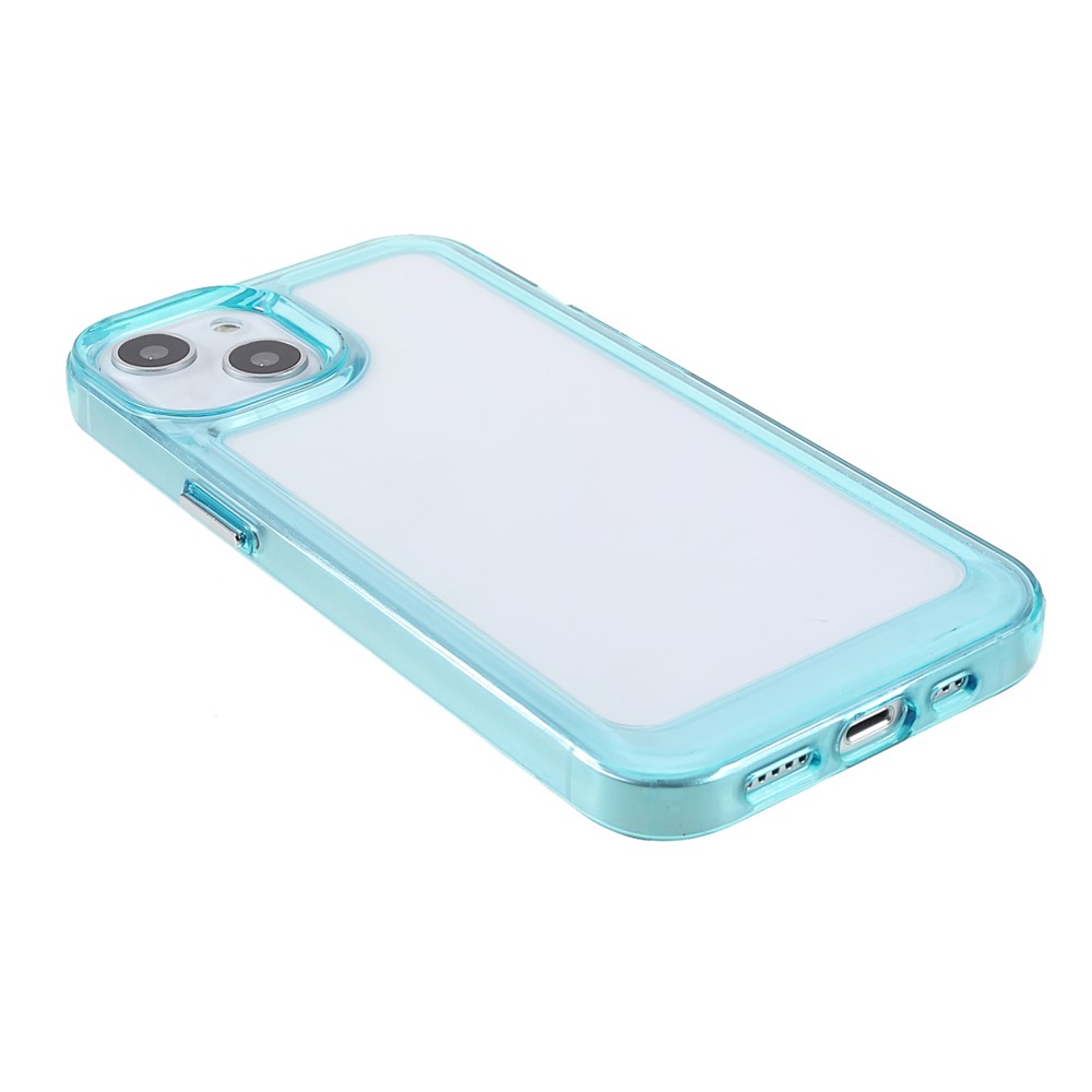 High Transparency TPU + Acrylic Anti-Drop Light Slim Protective Phone Case Cover for iPhone 13 6.1 inch - Blue-4