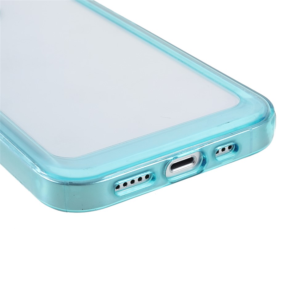 High Transparency TPU + Acrylic Anti-Drop Light Slim Protective Phone Case Cover for iPhone 13 6.1 inch - Blue-5
