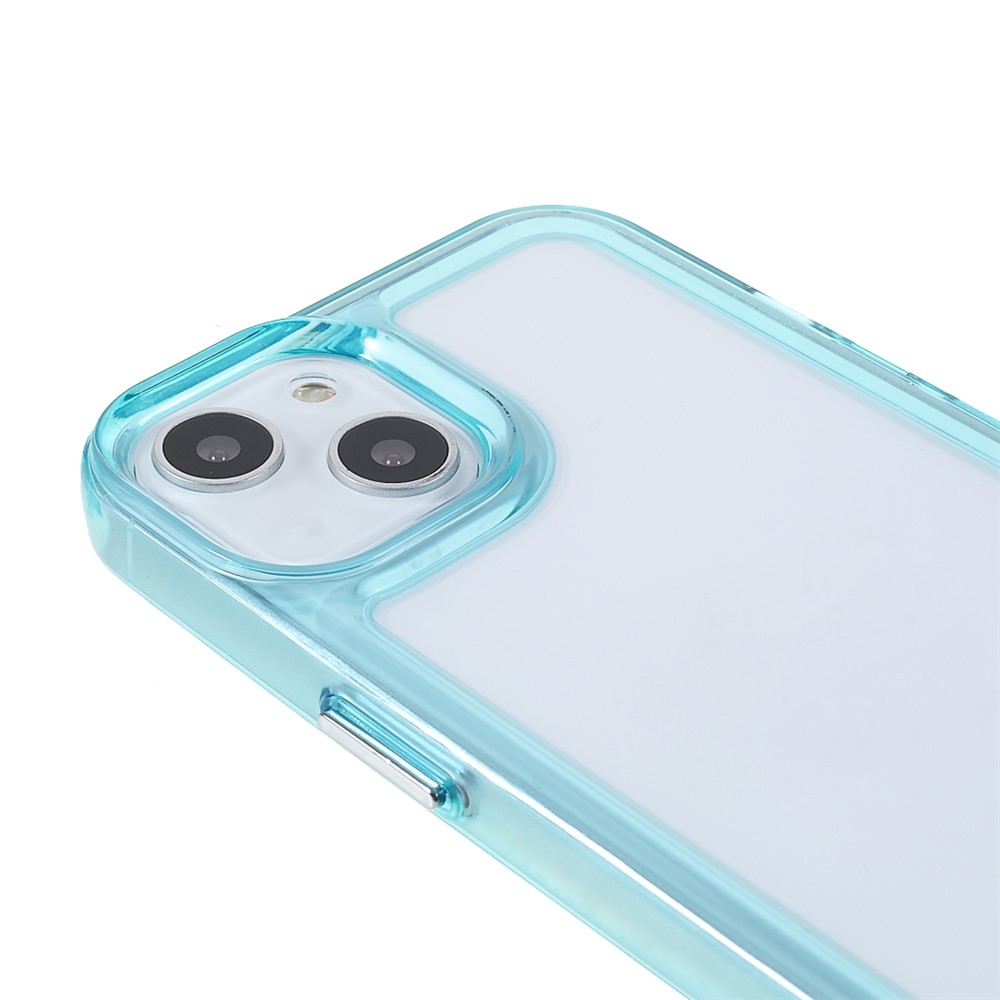 High Transparency TPU + Acrylic Anti-Drop Light Slim Protective Phone Case Cover for iPhone 13 6.1 inch - Blue-6