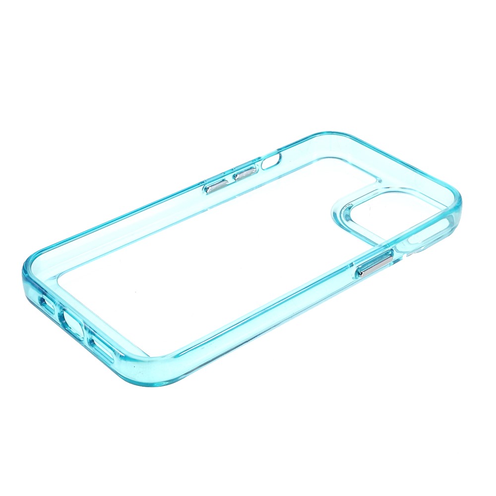 High Transparency TPU + Acrylic Anti-Drop Light Slim Protective Phone Case Cover for iPhone 13 6.1 inch - Blue-7
