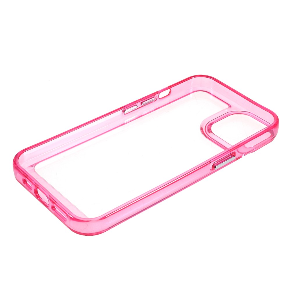 High Transparency TPU + Acrylic Anti-Drop Light Slim Protective Phone Case Cover for iPhone 13 6.1 inch - Rose-7