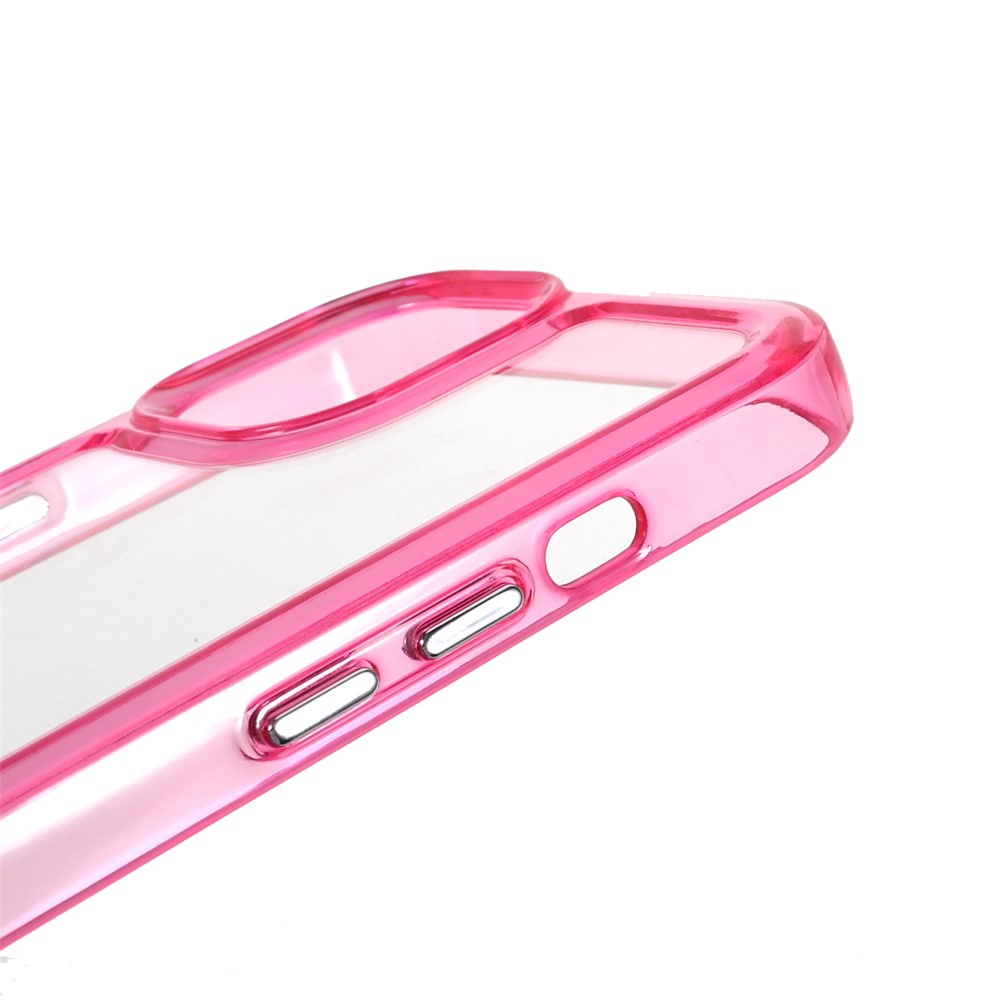 High Transparency TPU + Acrylic Anti-Drop Light Slim Protective Phone Case Cover for iPhone 13 6.1 inch - Rose-8