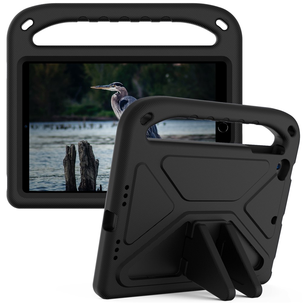 Anti-drop Scratch Resistant EVA Tablet Case Cover with Kickstand Handle Design for Apple iPad mini (2019) 7.9 inch/4/3/2/1 - Black-1