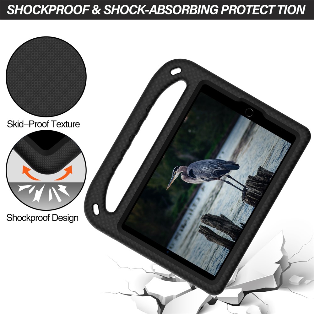 Anti-drop Scratch Resistant EVA Tablet Case Cover with Kickstand Handle Design for Apple iPad mini (2019) 7.9 inch/4/3/2/1 - Black-2